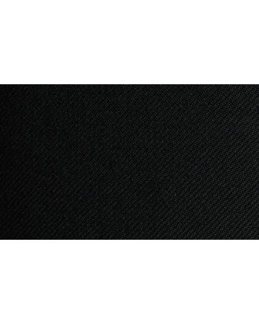 Alexander McQueen Black Dart Wool Stretch Gabardine Midi Skirt