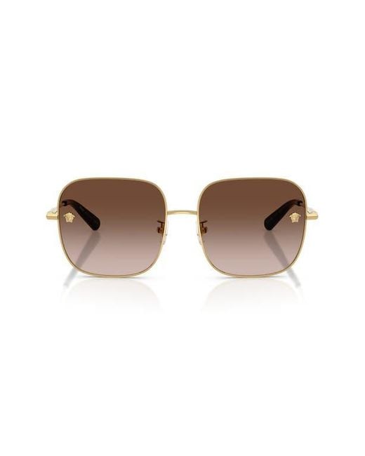 Versace Brown 59Mm Gradient Square Sunglasses