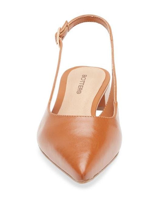 BOTTER Women's Brown Alessandra Slingback Pointed Toe Flat