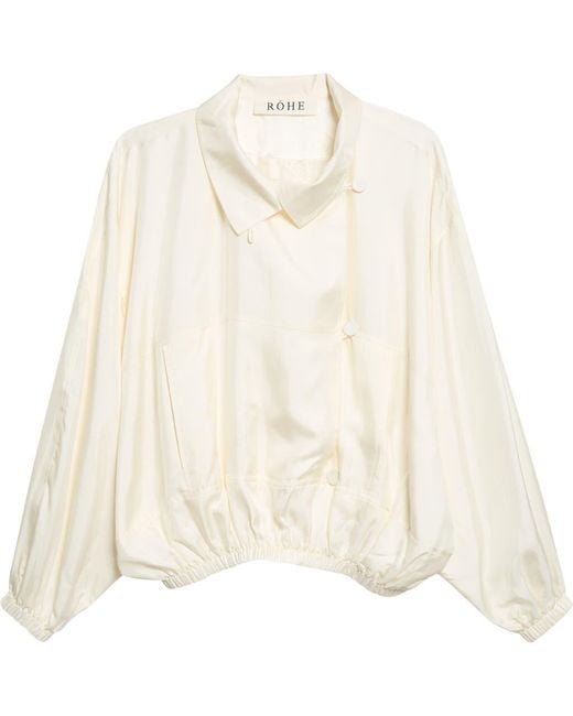 Rohe White Silk Anorak