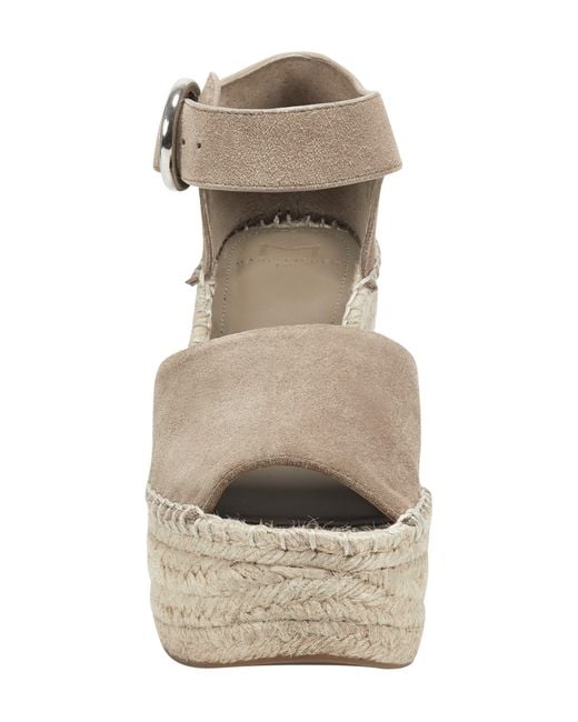 Marc Fisher Natural Alita Platform Wedge Espadrille Sandal