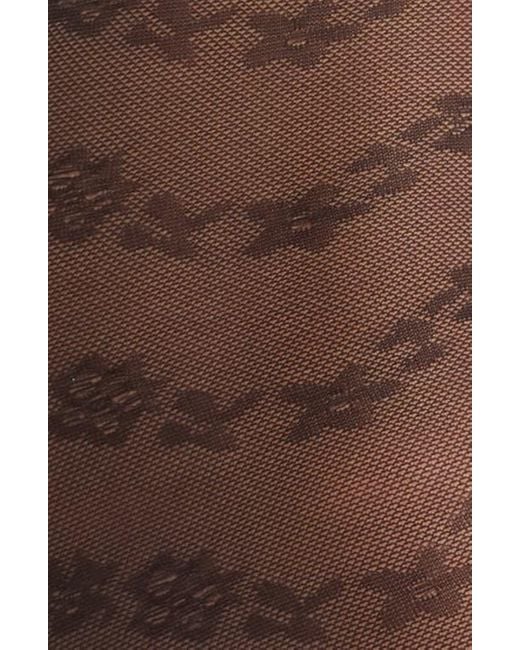 Nordstrom Blue Chevron Sheer Tights