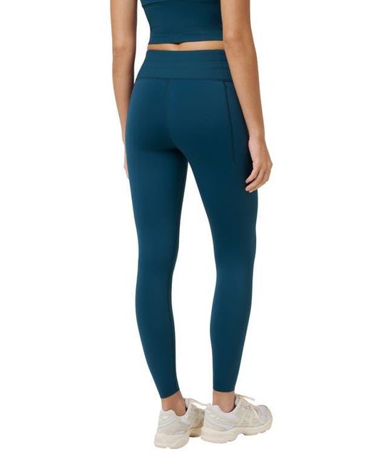 Travis Mathew Blue Moveknit Drawstring Waist Leggings
