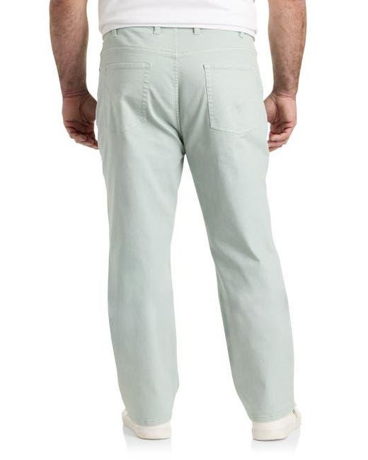 True Nation by DXL Gray Garment Dyed Stretch Twill Pants for men