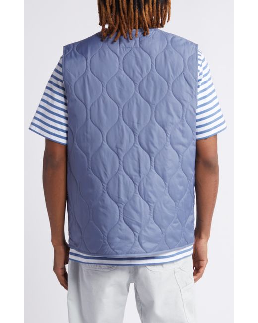 Carhartt Blue Skyton Onion Quilted Snap-up Vest for men