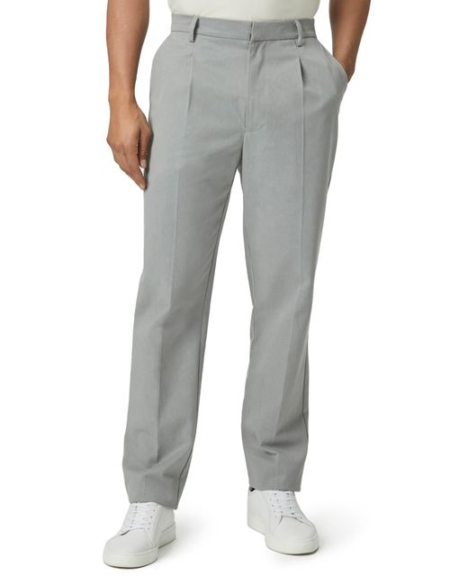 PAIGE Gray Shultz Cotton Blend Twill Trousers for men