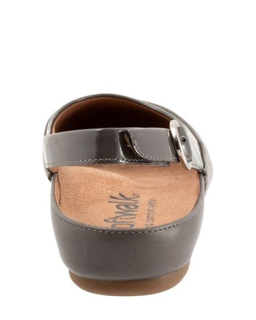Softwalk® Brown Sheffield Slingback Flat