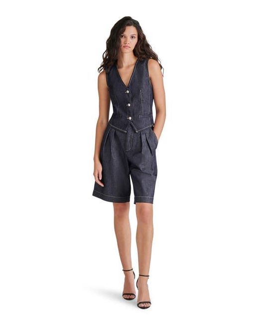 Steve Madden Blue Ivana Denim Bermuda Shorts
