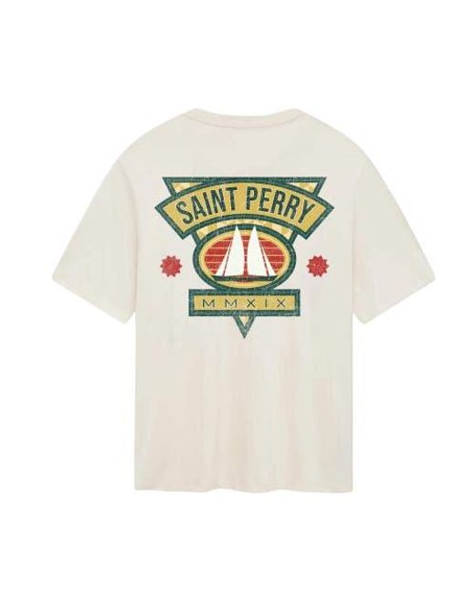 SAINT PERRY White Mmxix Tee