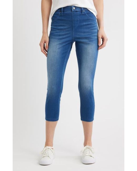 Shop Leggings Hue Game Changing Tulip Hem Denim Leggings Classic