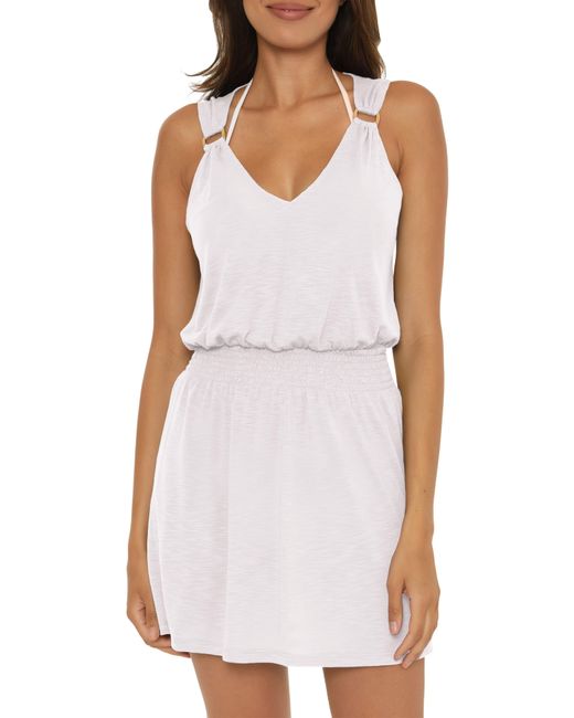Becca White Breezy Basics Cover-up Dress