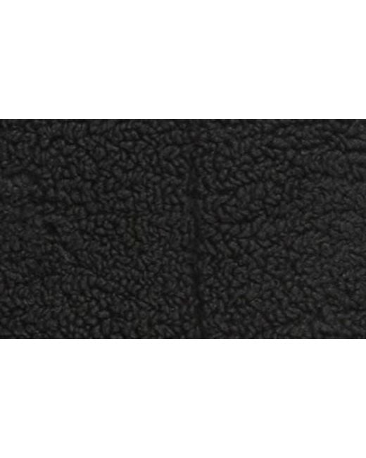 Levi's Black Long Length Patchwork Quilted Teddy Coat