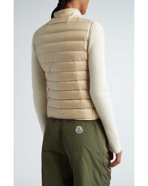 Moncler Natural Liane Quilted Down Puffer Vest