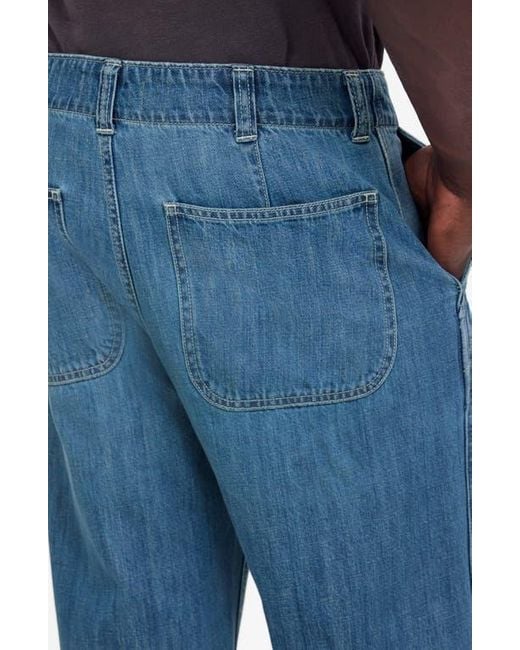 Madewell Blue Patch Pocket Jeans for men