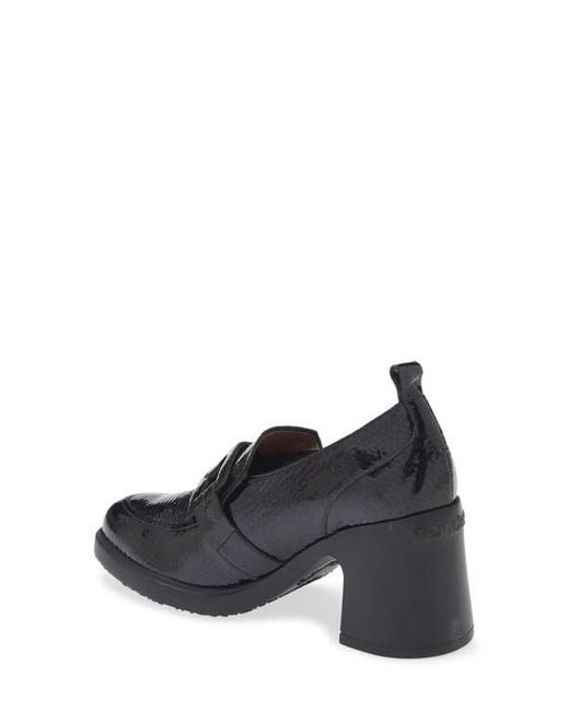 Wonders Black Loafer Pump