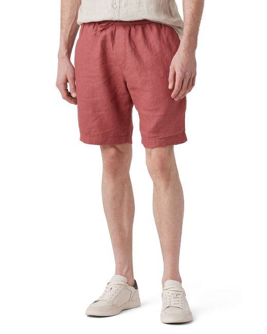 Rodd & Gunn Red Linen Shorts for men