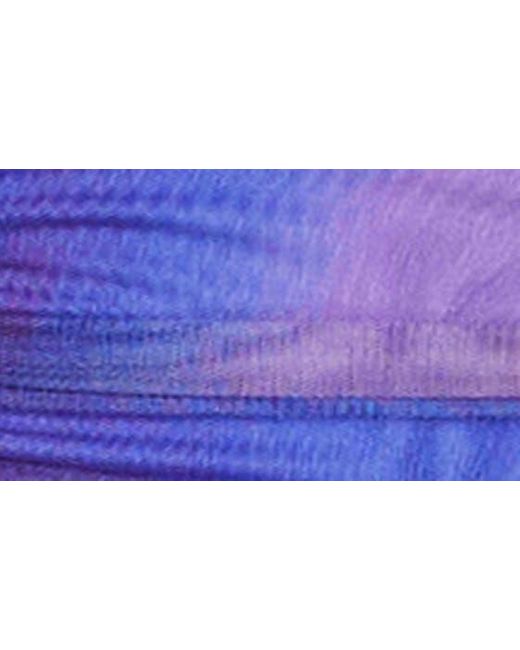 Vici Collection Blue Jazlynn Moiré Strapless Bodysuit