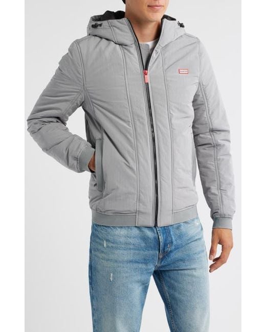 Hunter Gray Horley Hooded Water Resistant Ripstop Jacket for men