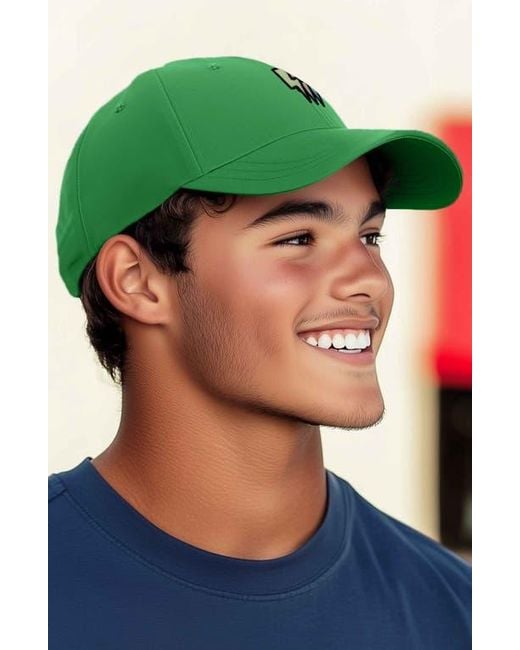 Alix Green Lightning Cap for men