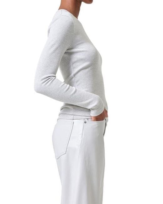 Agolde Blue Delphi Rib Slim Top
