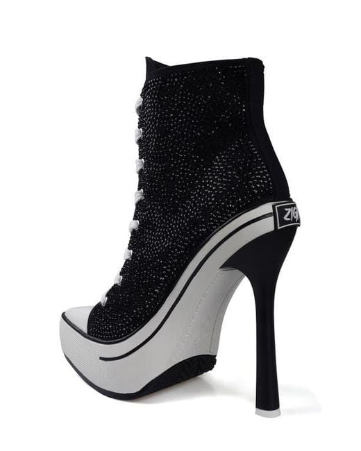Zigi White Adiel Platform Bootie