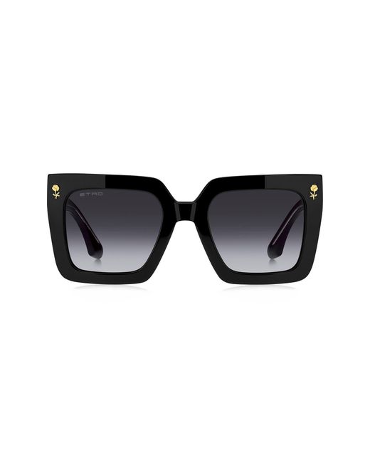 Etro Black 52Mm Square Sunglasses