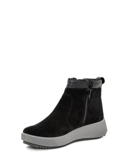 Ara Black Dahlia Waterproof Faux Fur Lined Sneaker