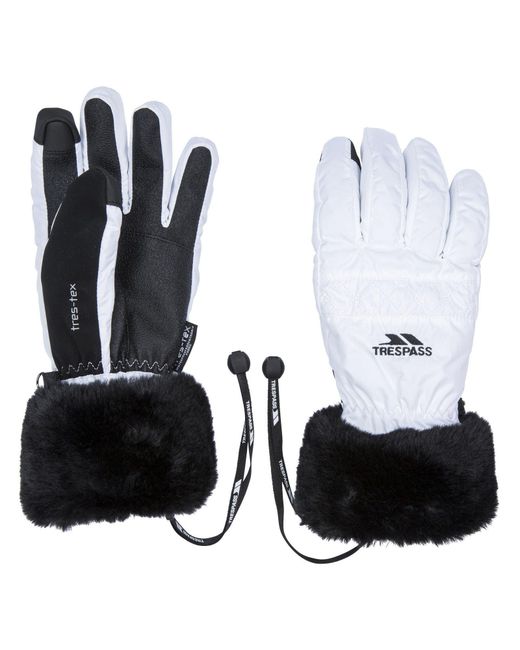 Trespass White Yanki Gloves