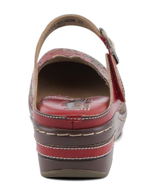 Spring Step Brown Flochino Platform Mule