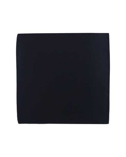 Trafalgar Blue Sutton Solid Silk Pocket Square for men