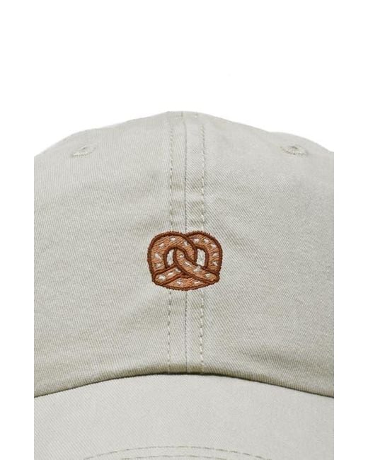 Alix White Pretzel Dad Cap