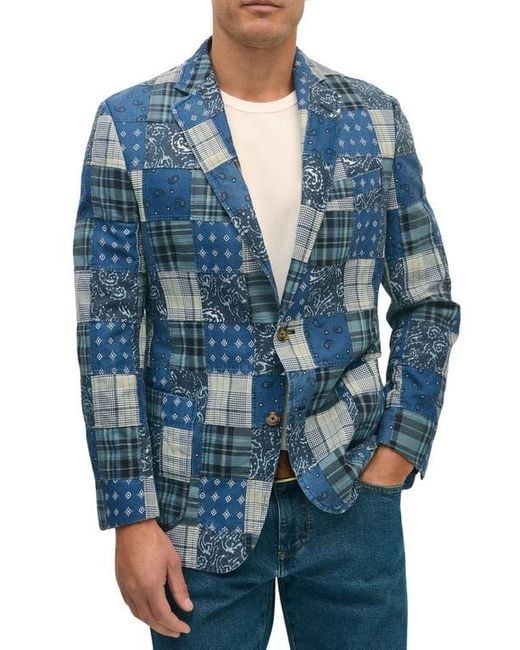patchwork madras sport coat