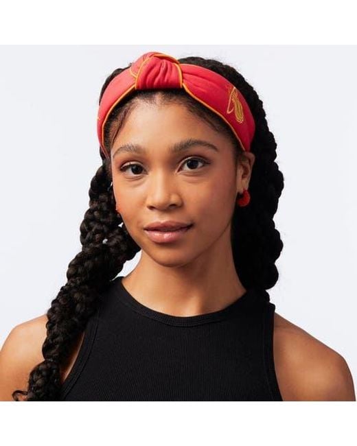 Lele Sadoughi Nba Miami Heat Embroidered Headband