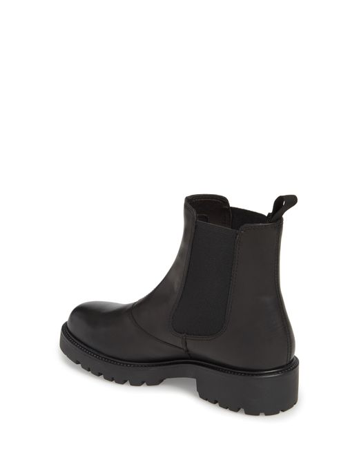 vagabond kenova black leather chunky chelsea boots