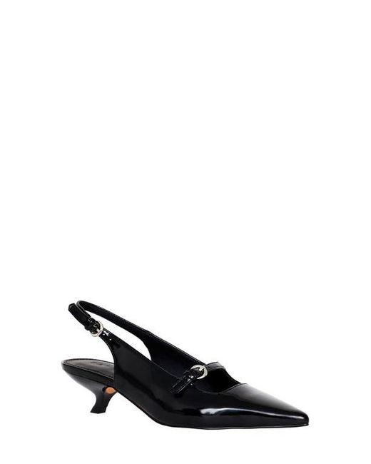 Katy Perry Women's Black The Micro Heel Pointed Toe Slingback Pump