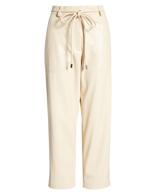Boss Natural Tacora Drawstring Recycled Polyester Faux Leather Pants