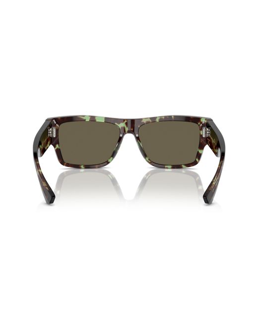 Dolce & Gabbana Black 55mm Rectangular Sunglasses for men