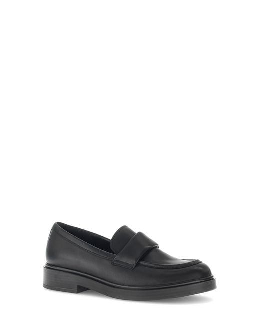 Gabor Black Leather Loafer
