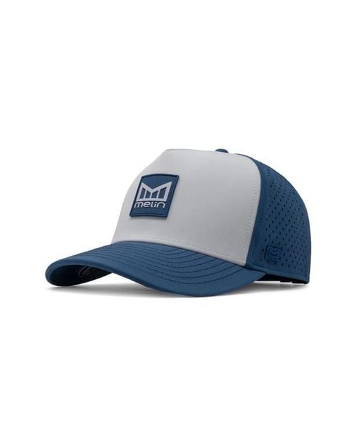 Melin Blue Odyssey Stacked Sea Port Hydro Adjustable Performance Ball Cap for men