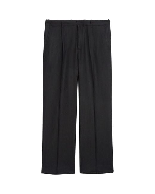 Our Legacy Blue Borrowed Stripe Wide Leg Chinos for men