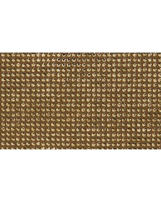 Saint Laurent Brown Midnight Crystal Embellished Satin Clutch