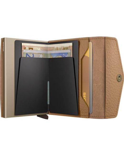 Secrid Brown Envelope Wallet Pebble