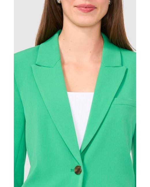 Halogen® Green Single Button Relaxed Blazer
