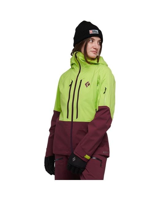 Black Diamond Green Recon Lt Shell Jacket