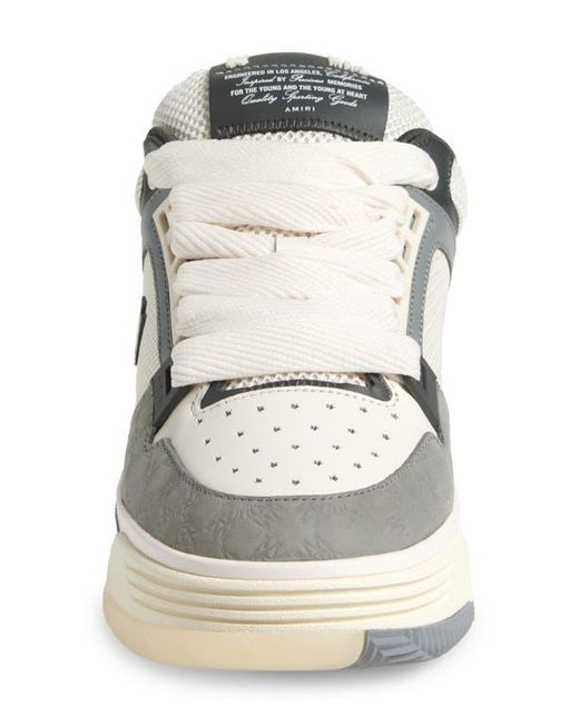 Amiri White Ma Quad Ma-1 Debossed Sneaker for men