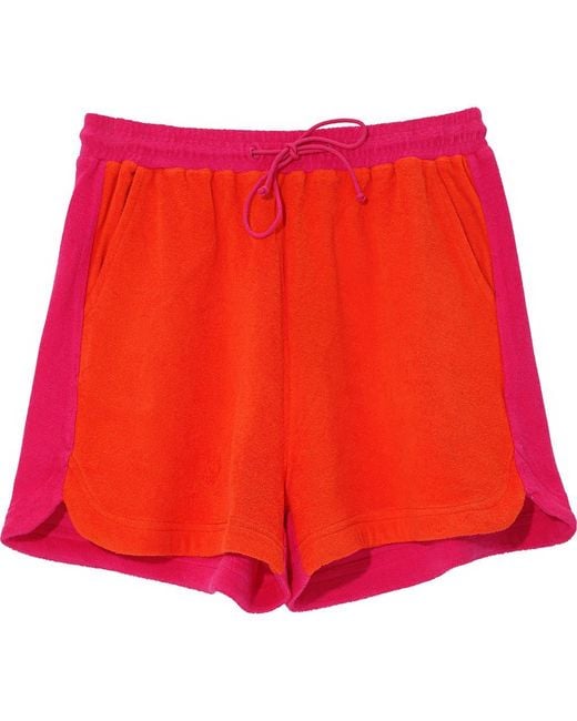 Echo Red Terry Shorts