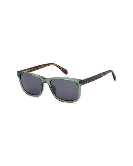 Fossil Gray 56Mm Rectangular Sunglasses for men