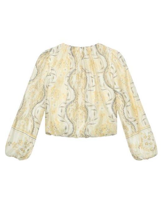Mint Velvet Natural Border Print Top