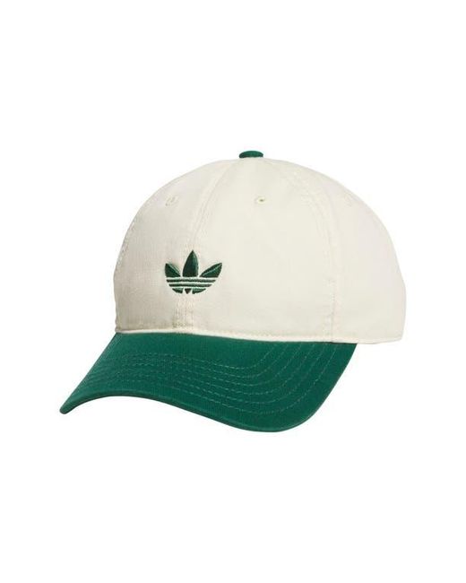 Adidas Green Trefoil Adjustable 6-Panel Baseball Cap for men