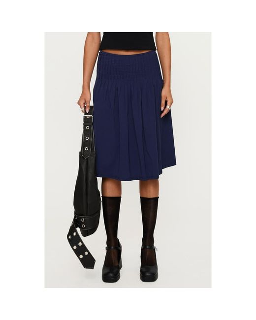 Princess Polly Blue Elaila Pleated Skirt